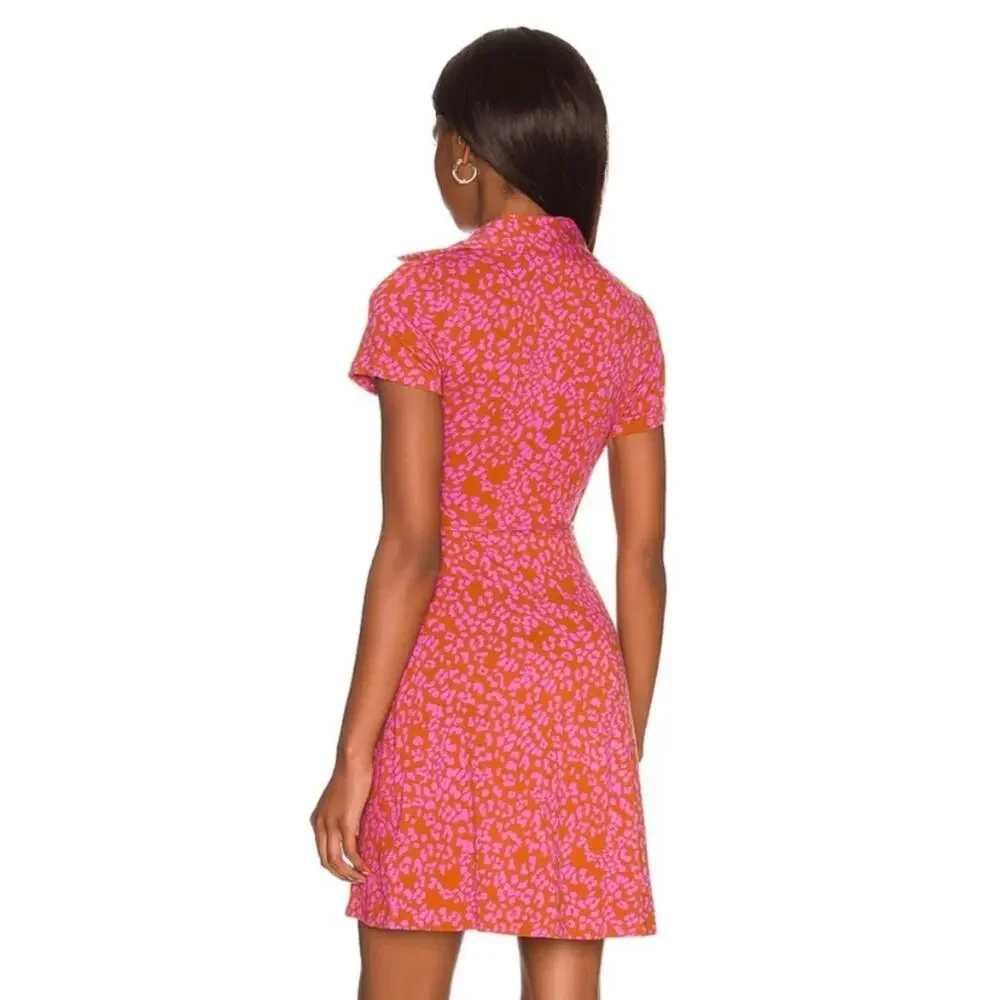 NWT Free People Marsaille Short‎ Sleeve Cut Out Mini Dress Size Large MSRP $128